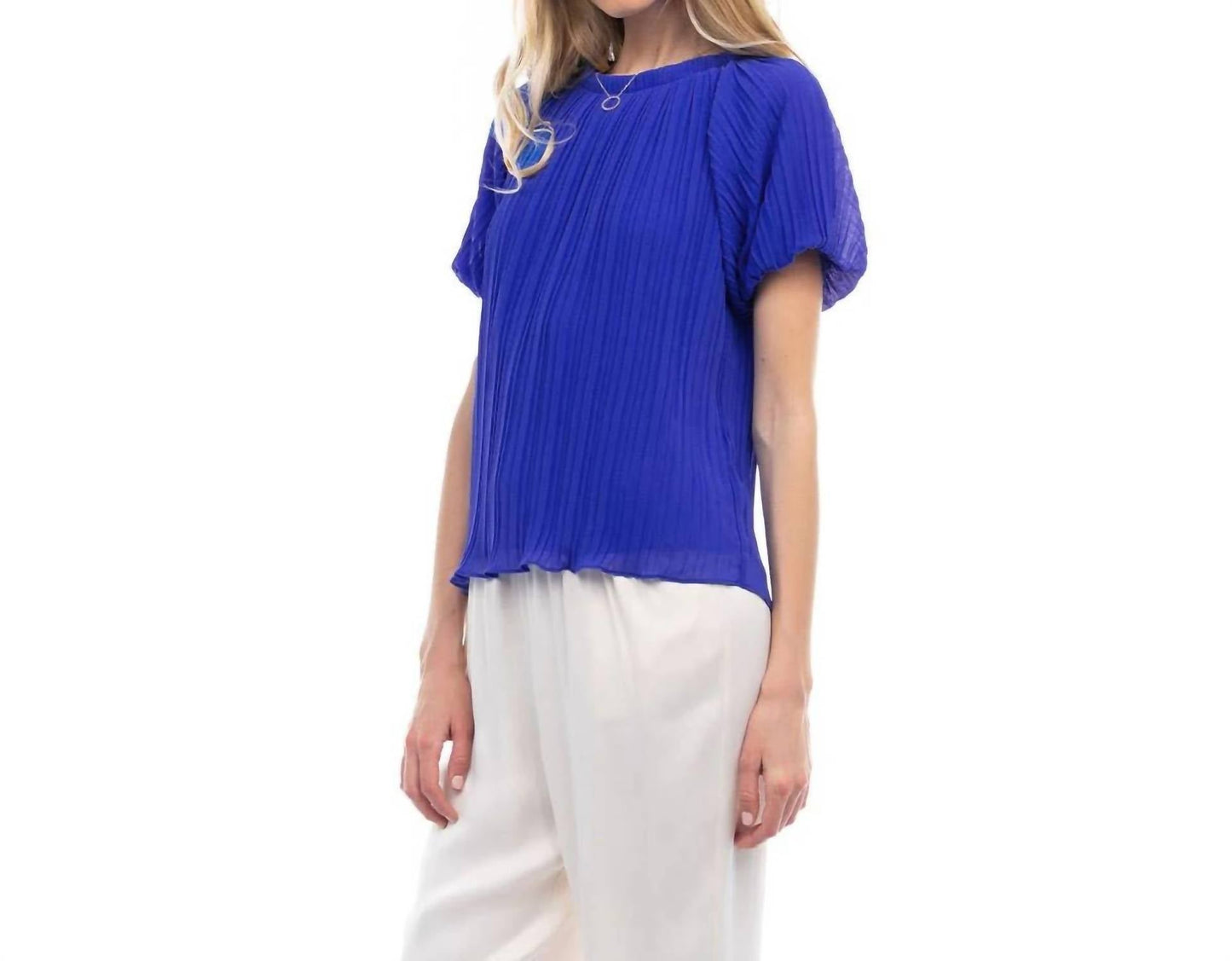 Naked Zebra - Bubble Sleeve Blouse