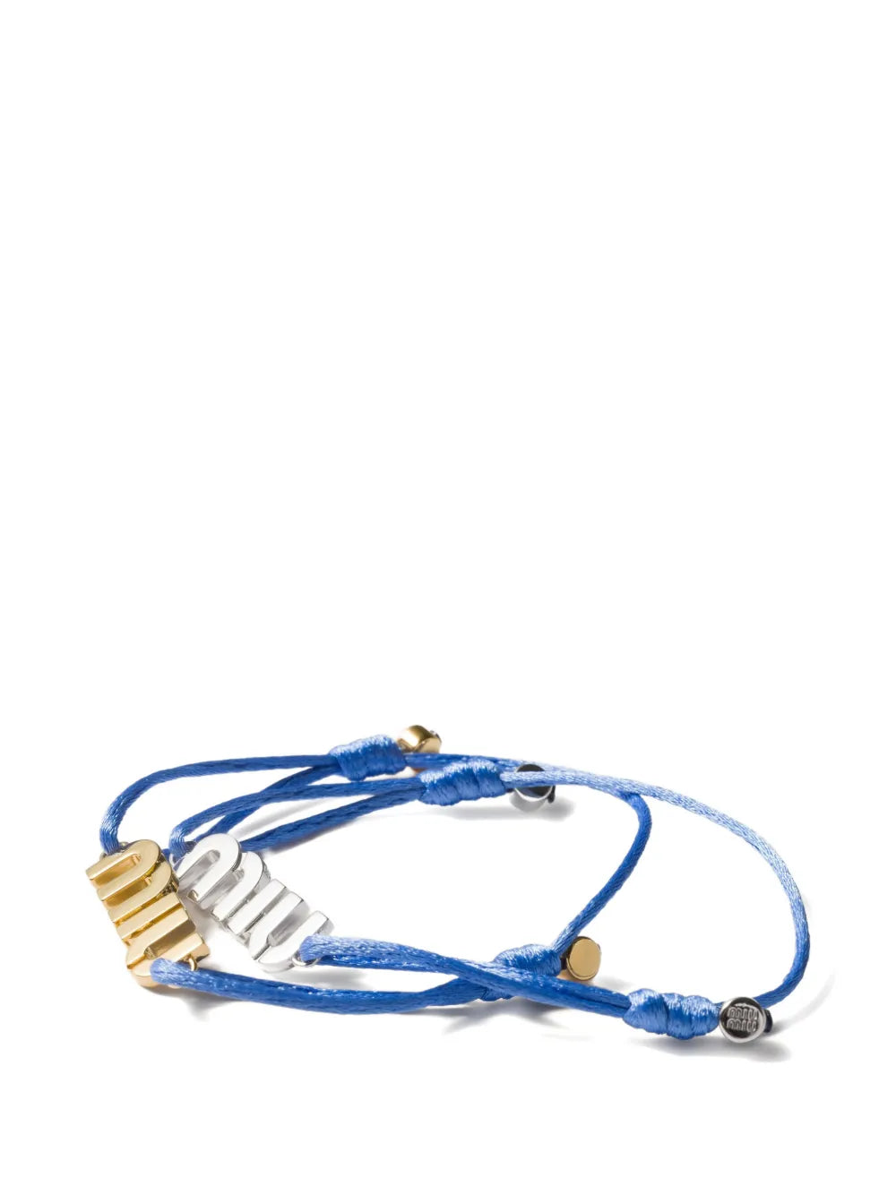 Miu Miu cord and metal bracelets