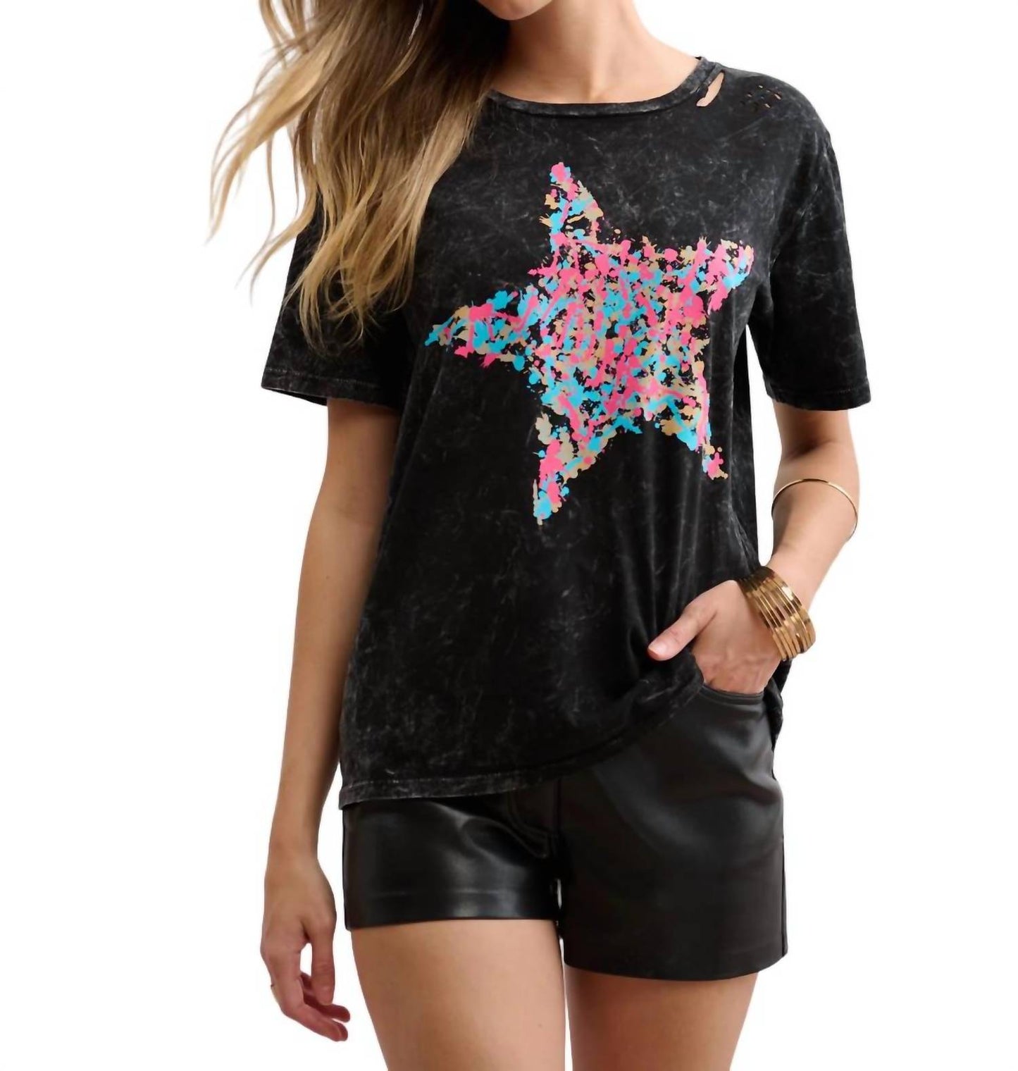 Chrldr - Splatter Star T-Shirt