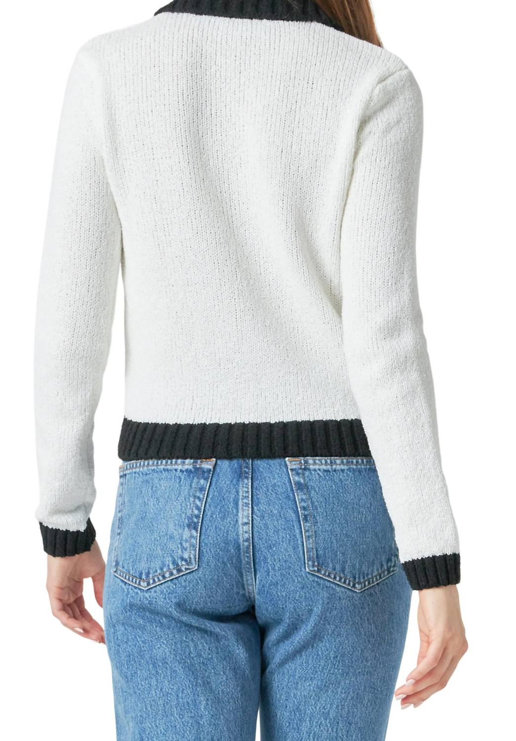 Endless Rose - Johnny Collar Long Sleeve Polo Sweater