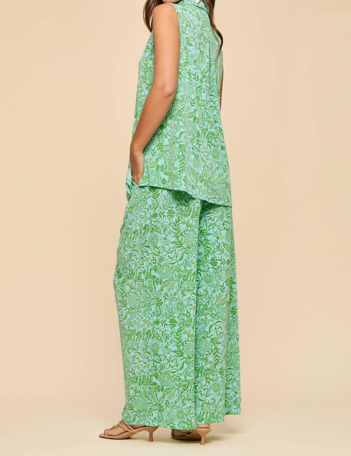 Dear Scarlett - Tank And Relaxed Pants Resort Wear Set