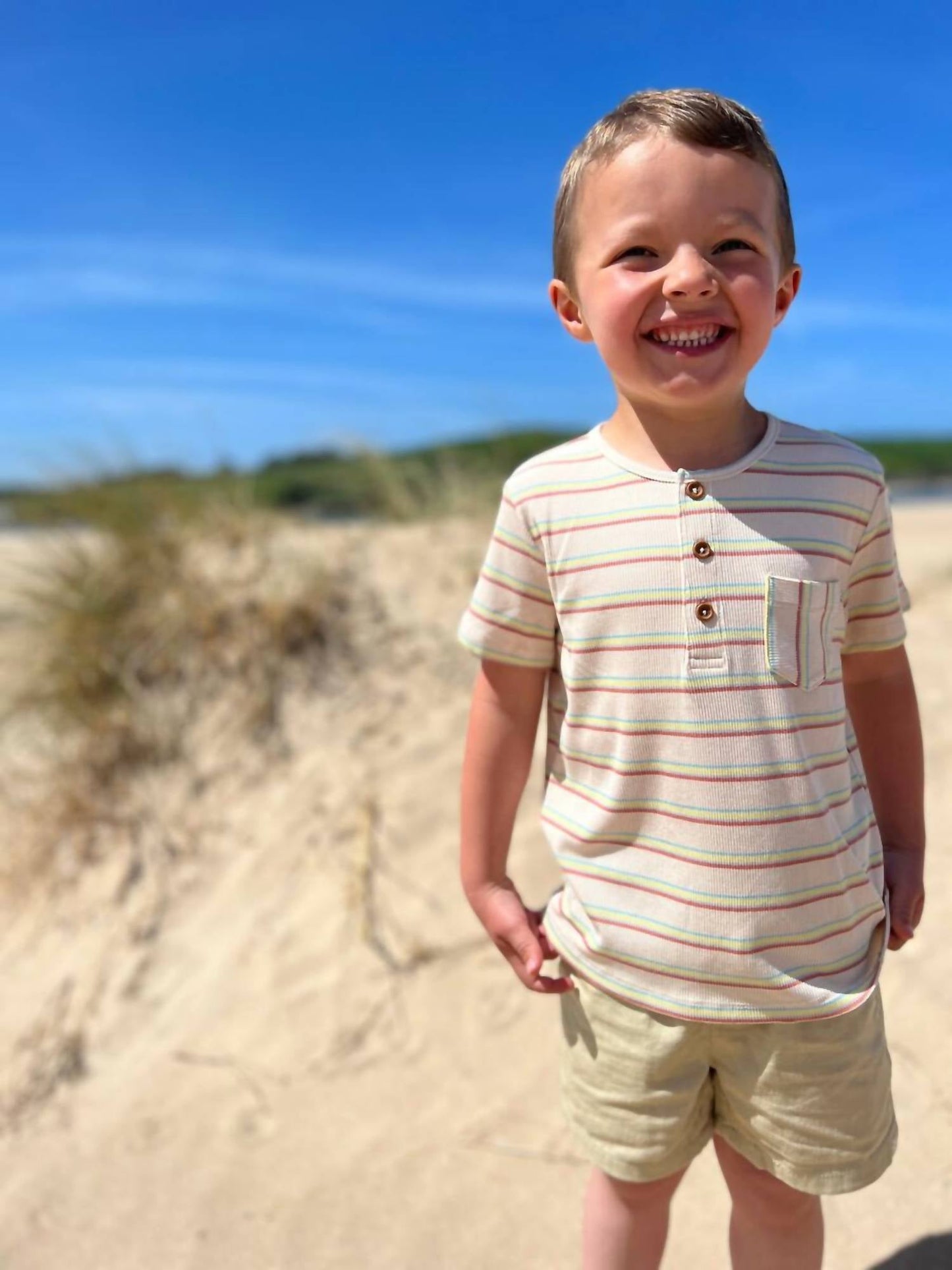 Me & Henry - Boy's Dodger Henley Shirt