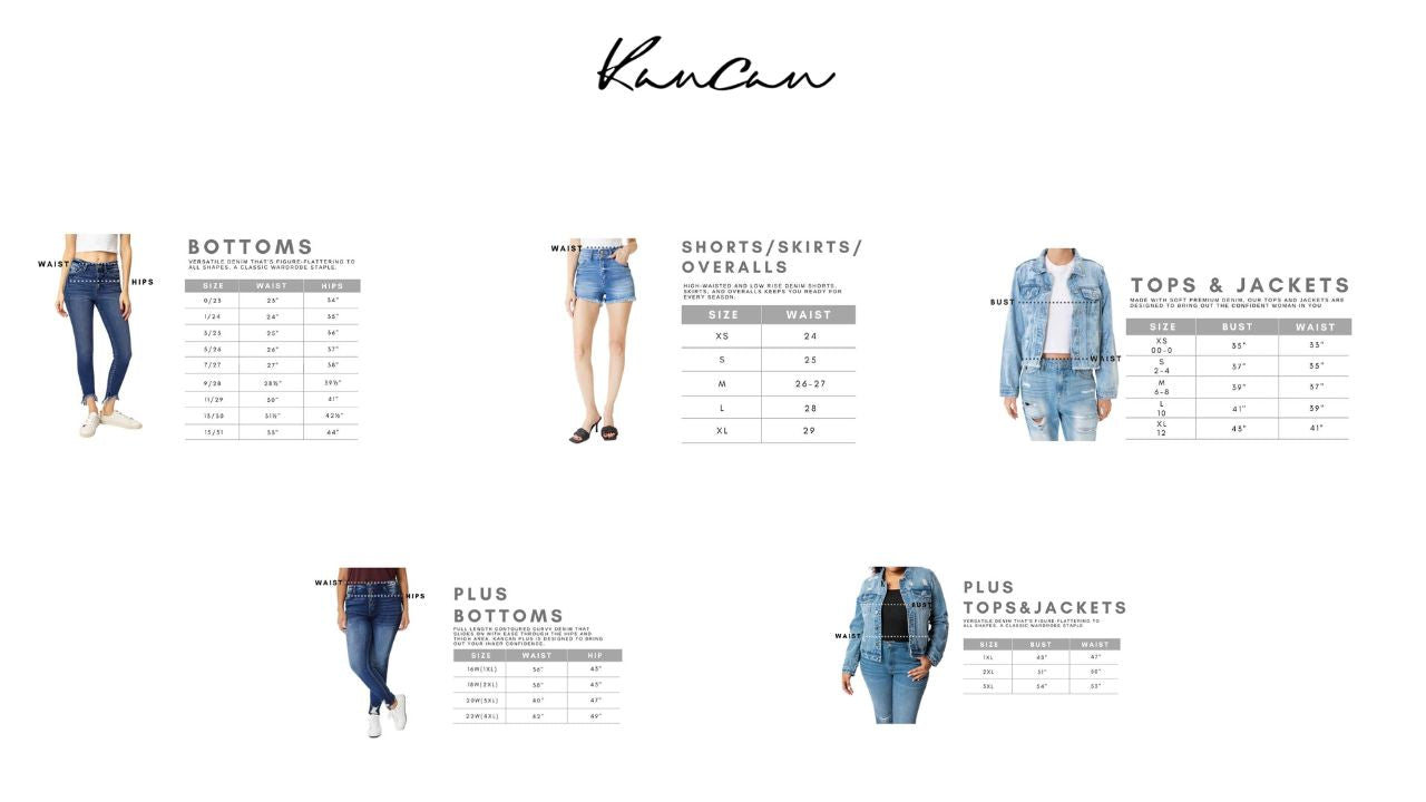 Kancan - Mid Rise Wide Flare Cuff Western Jeans