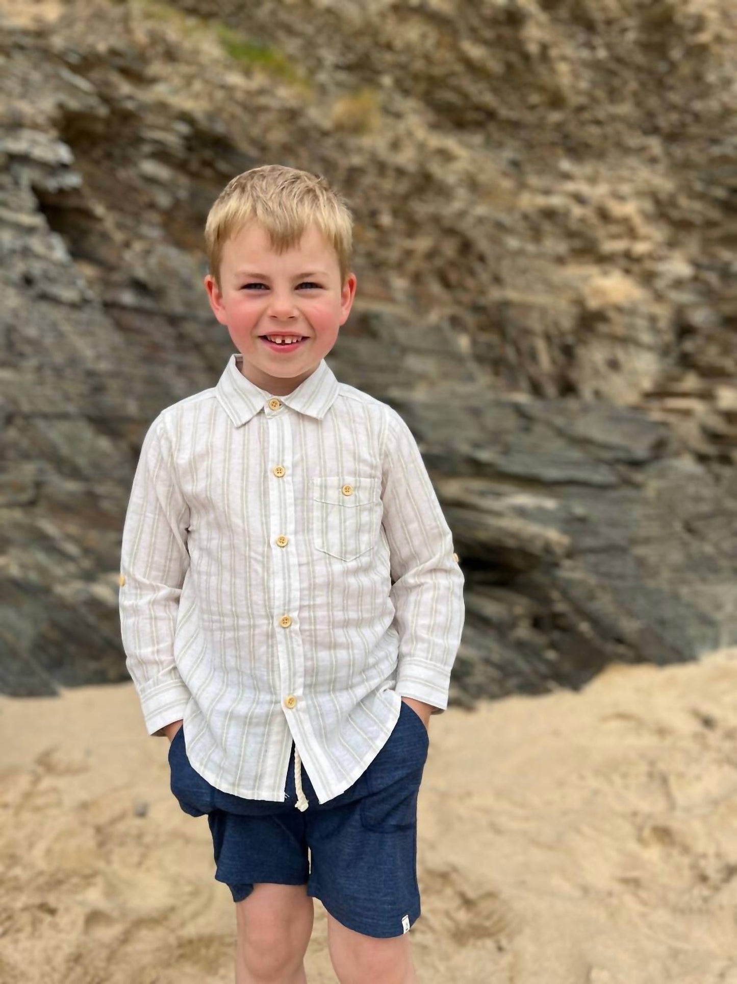 Boy's Merchant Button Down Shirt
