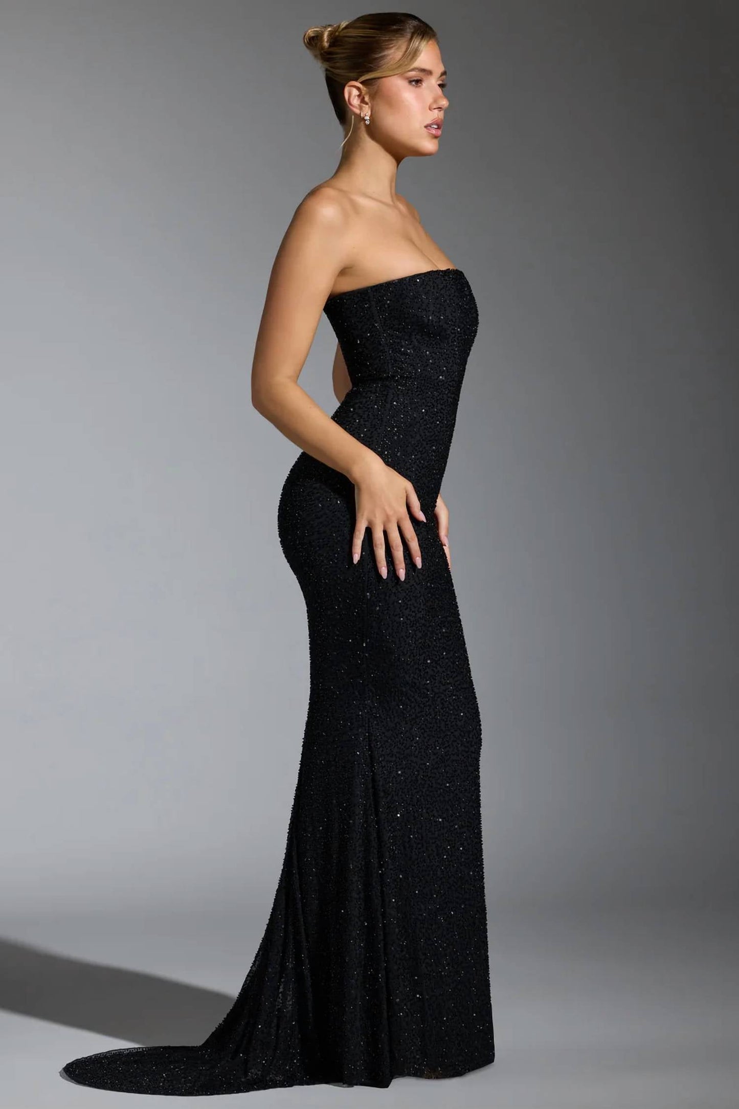 Oh Polly - Florentina Embellished Corset Gown