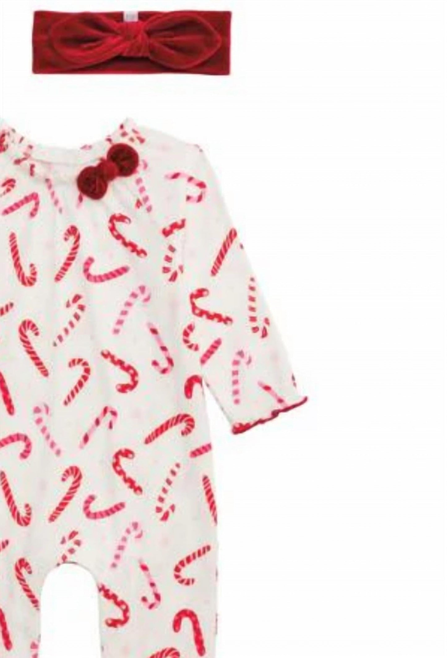 Mudpie - Baby Candy Cane One Piece Set
