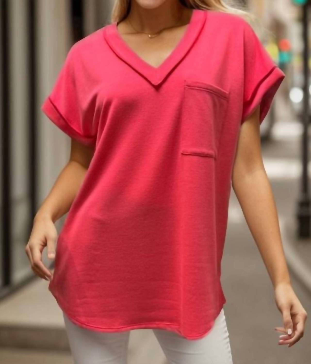 Heimish Usa - Women's V-neck Top