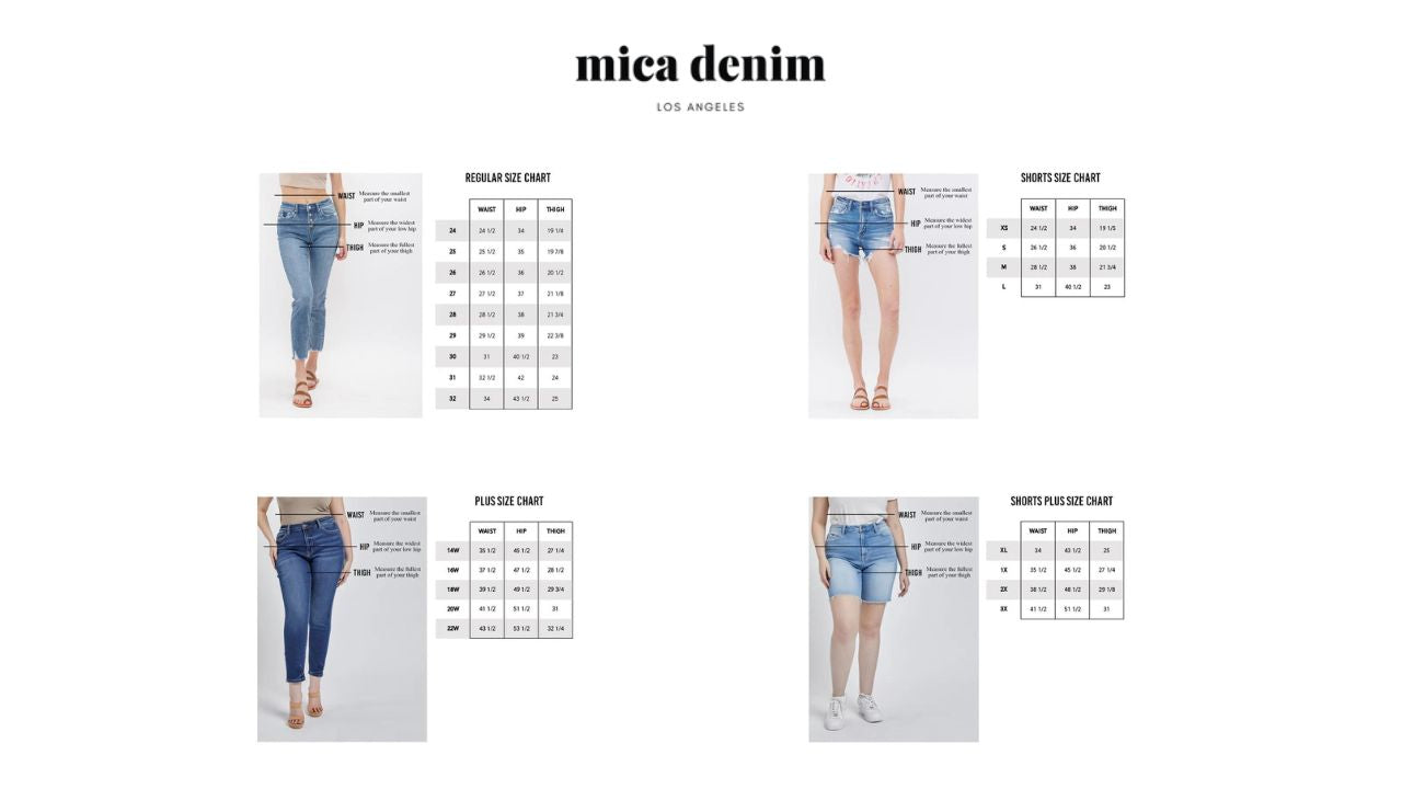 Mica Denim - HIGH RISE WIDE LEG TROUSER HEM DENIM JEAN
