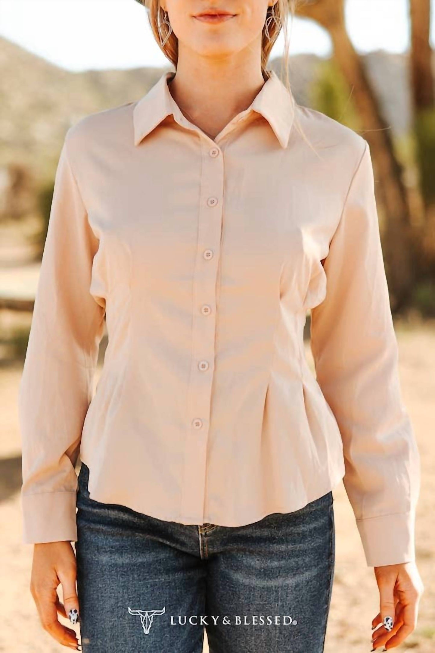 Lucky & Blessed - Mercedes Western Button-down Shirt
