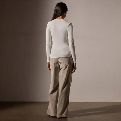 James Perse - Stretch Lotus Deep-v Tee