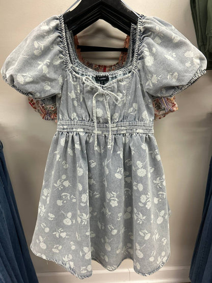 Blu Pepper - Floral Babydoll Mini Dress