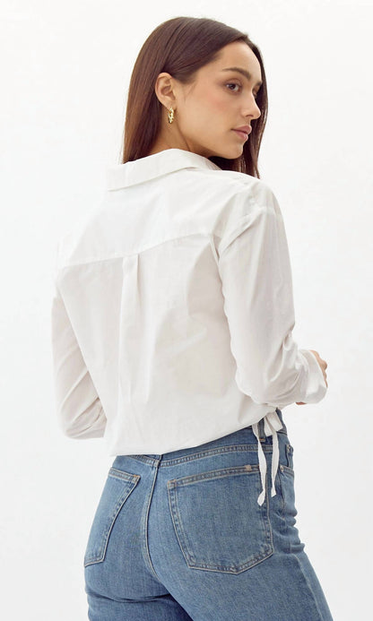 Greylin - Eslee Poplin Drawstring Top