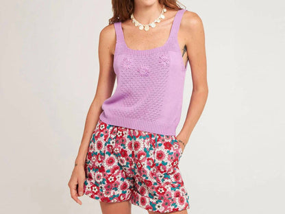 Antik Batik - Blossom Cotton Voile Quilted Shorts