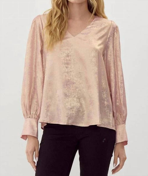 Jodifl - Western V-neck Puff Sleeve Blouse