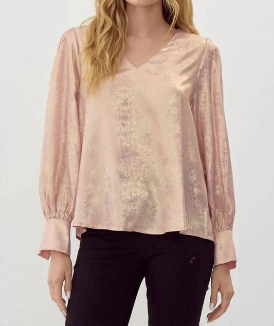 Jodifl - Western V-neck Puff Sleeve Blouse