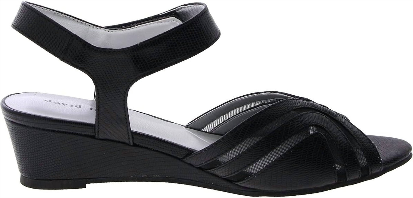 David Tate - Women's Admire Lizard Print Sandals