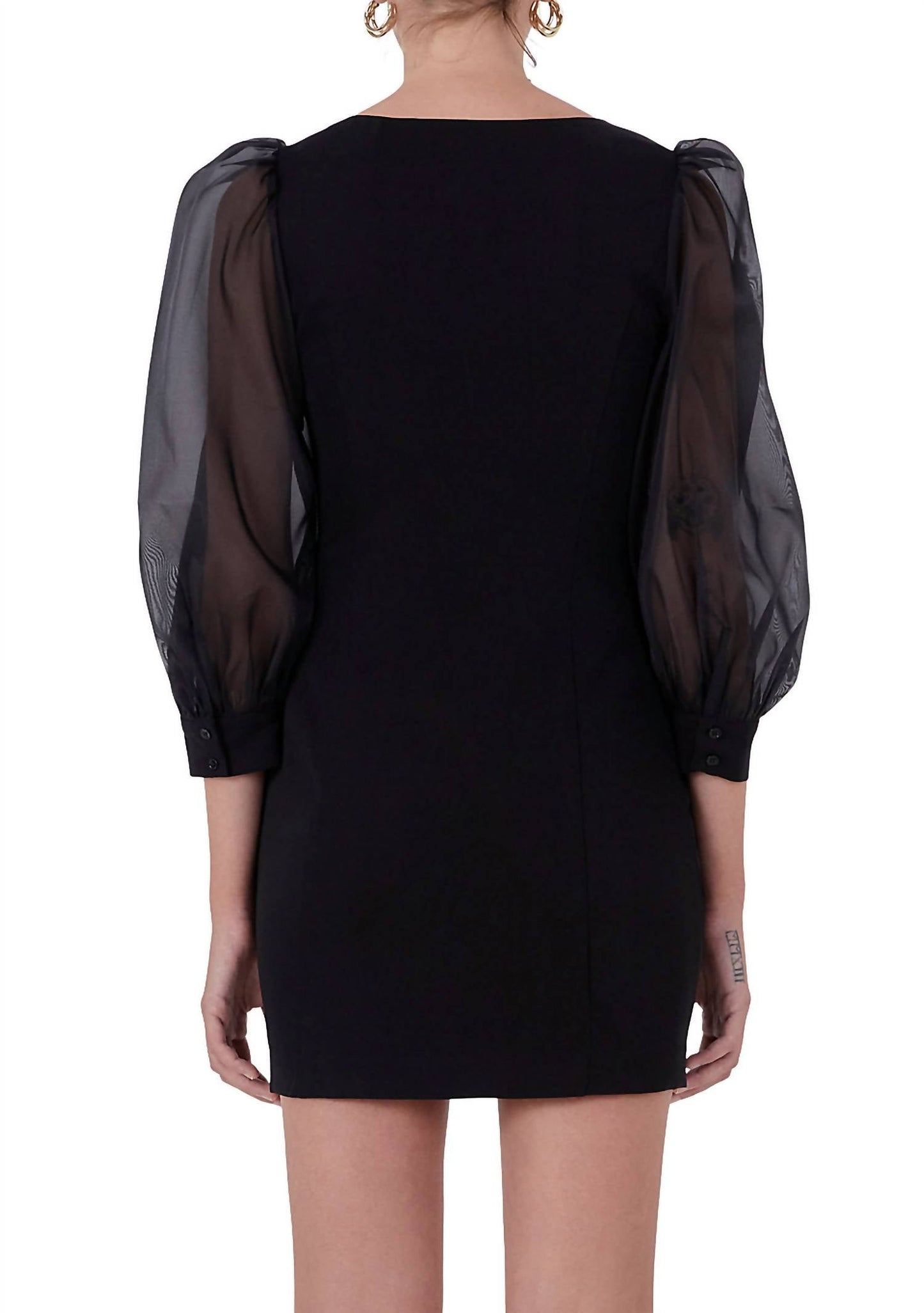 Endless Rose - Organza Blouson Mini Dress