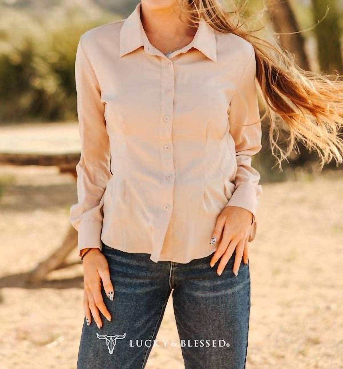 Lucky & Blessed - Mercedes Western Button-down Shirt