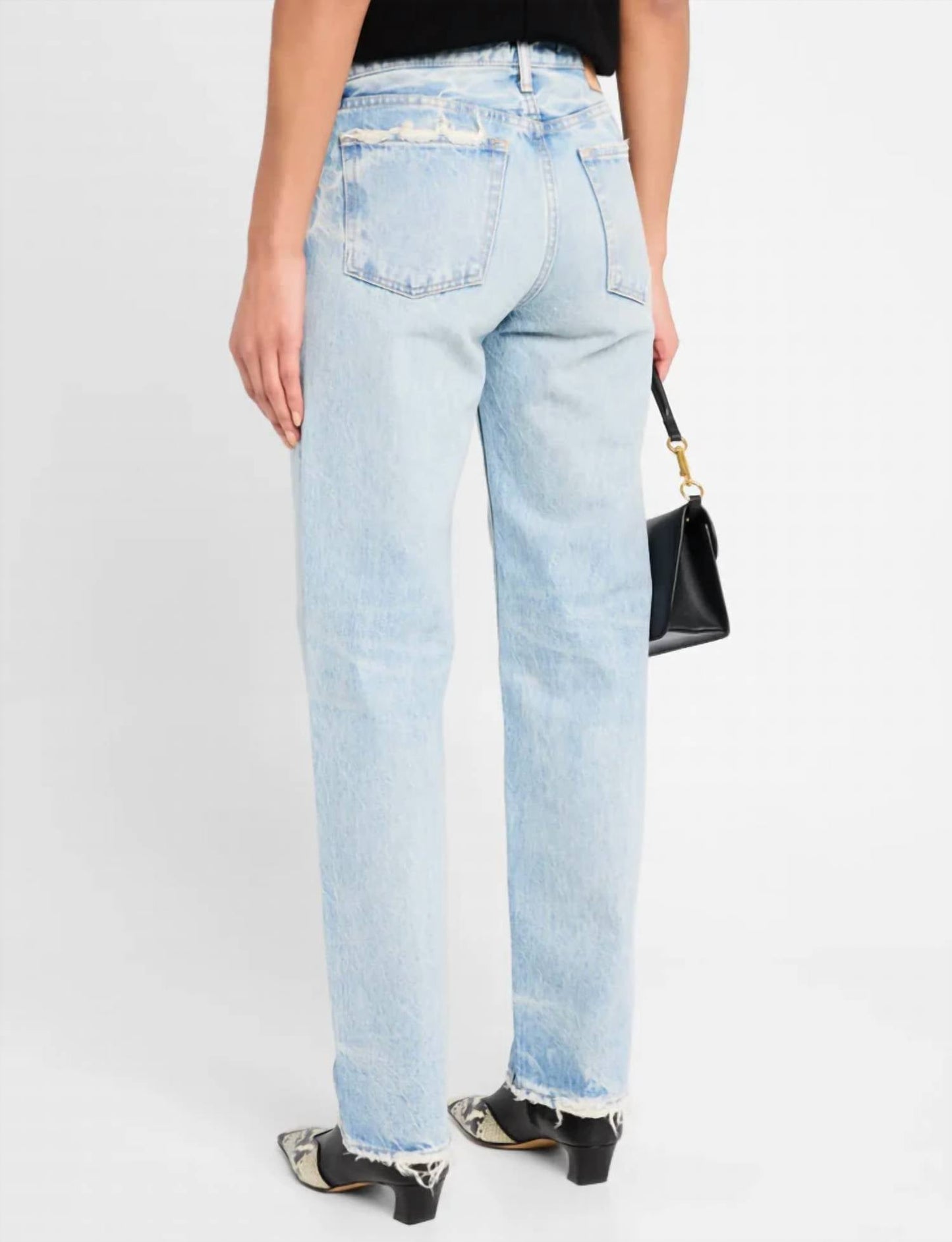 Moussy - Wildwood Straight Low Rise Jeans
