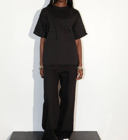 Knotwtr - Short Sleeve Rhinestone K-shirt