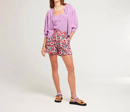 Antik Batik - Blossom Cotton Voile Quilted Shorts