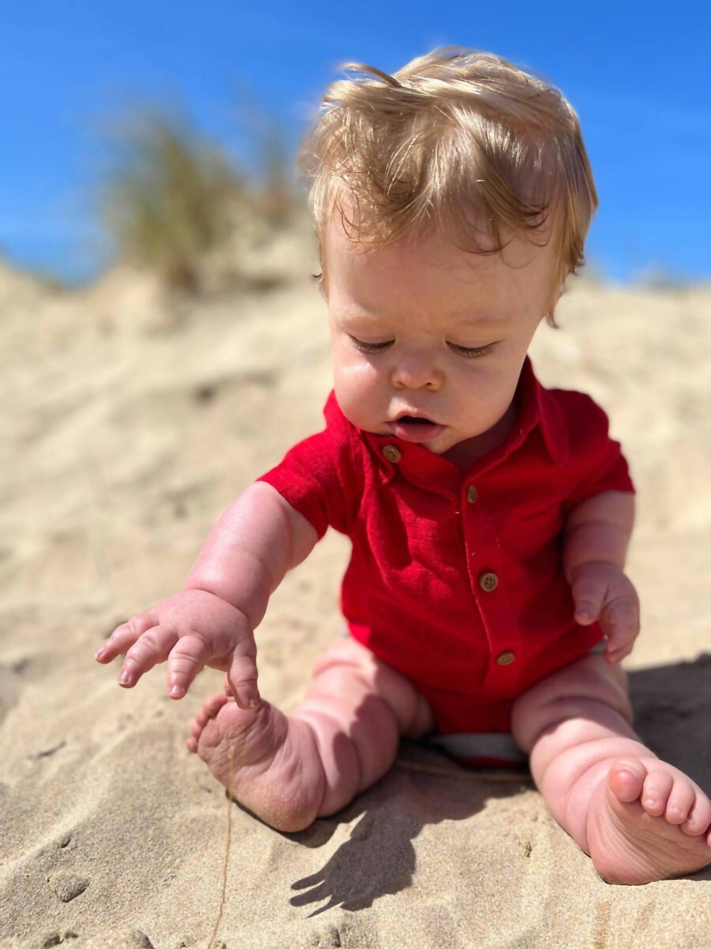 Me & Henry - Helford Woven Onesie