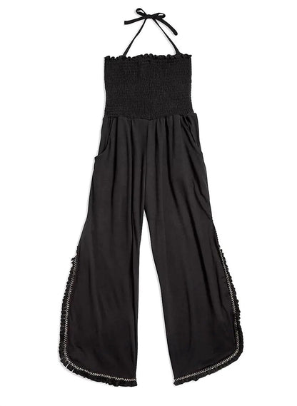 Little Peixoto - Kids Harriet Embroidered Fringe Trim Down The Sides Jumpsuit