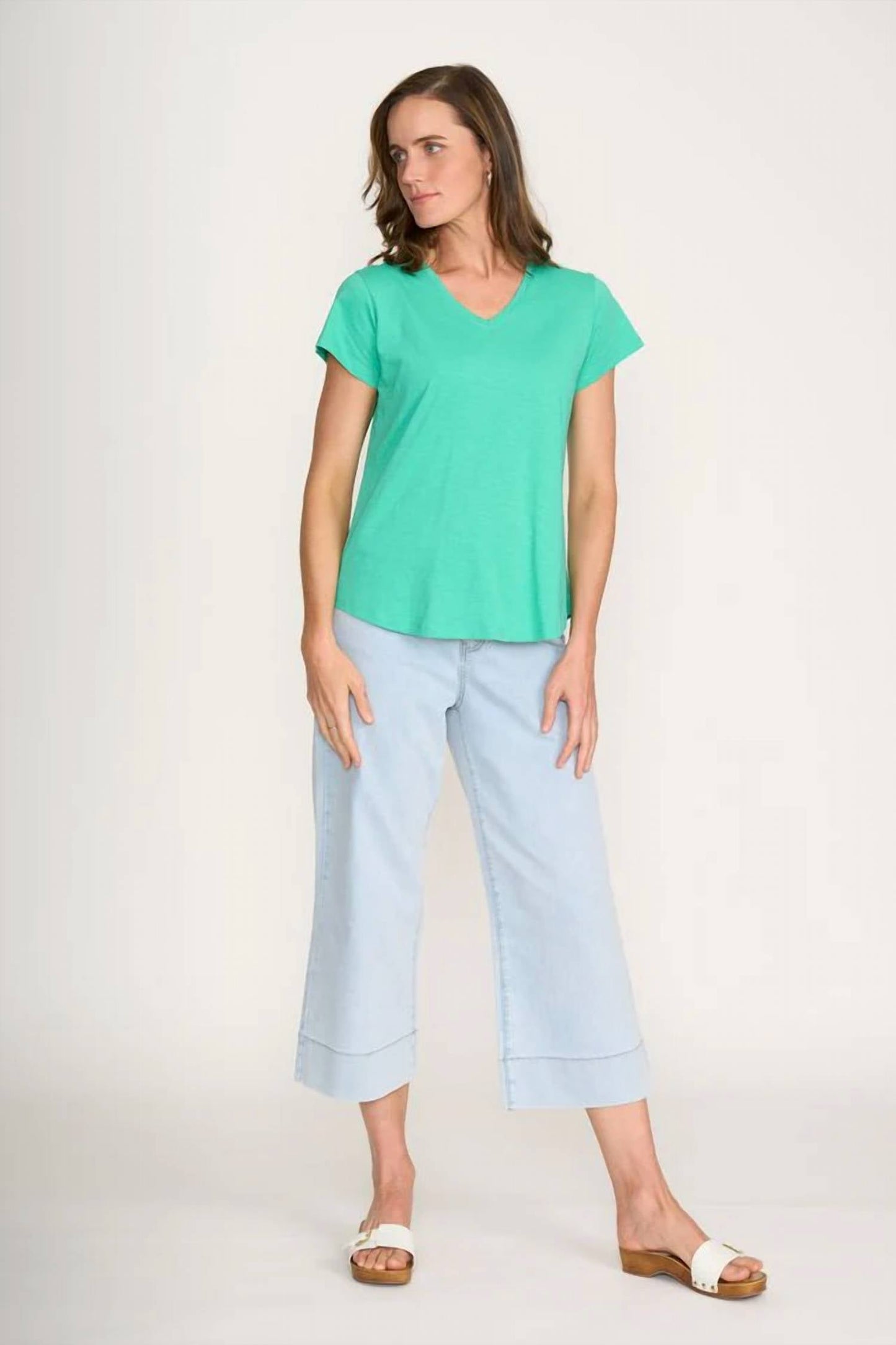Foil - Short Sleeved V-neck Tee
