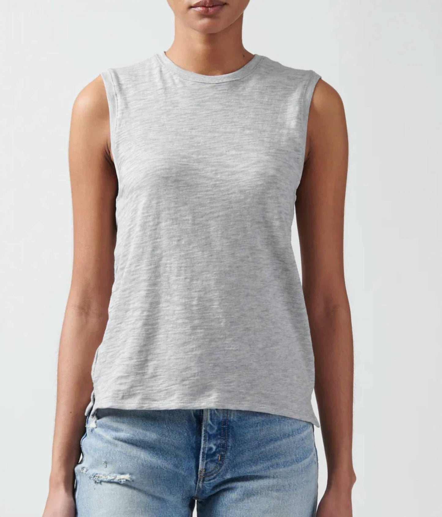 Atm - Slub Jersey Sleeveless Schoolboy Tee