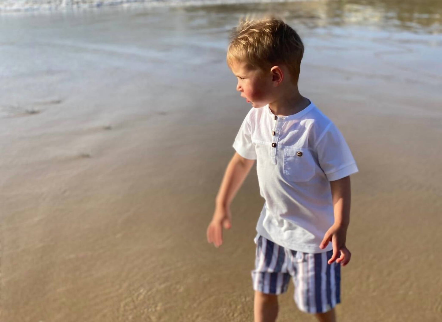 Boys Boardwalk Pique Henley Tee