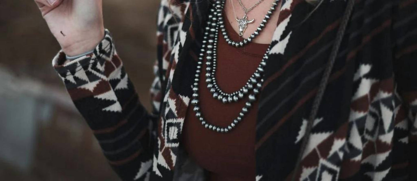 Bombom - Calgary Western Open Front Cardigan