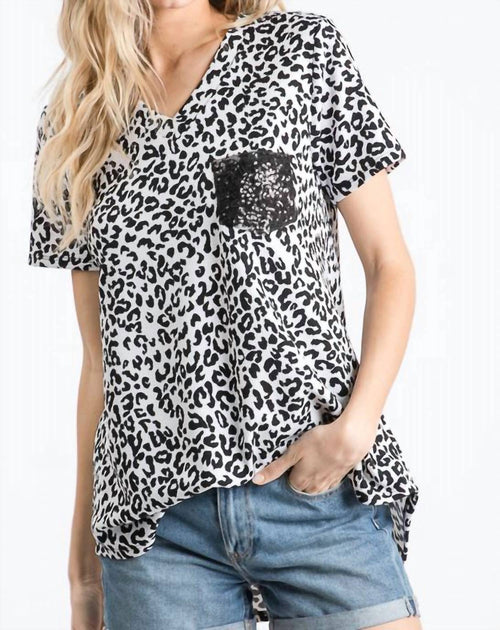 Heimish Usa - Glittered Pocket Top