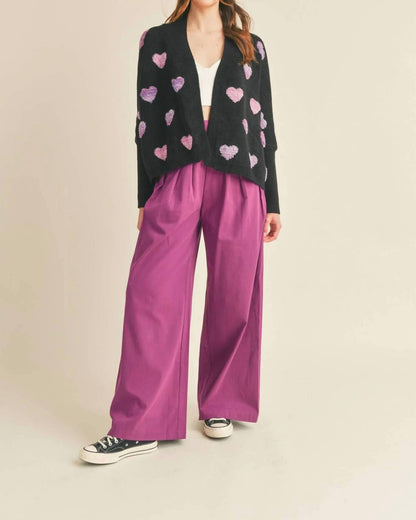 &Merci - Wide Leg Pleated Pants
