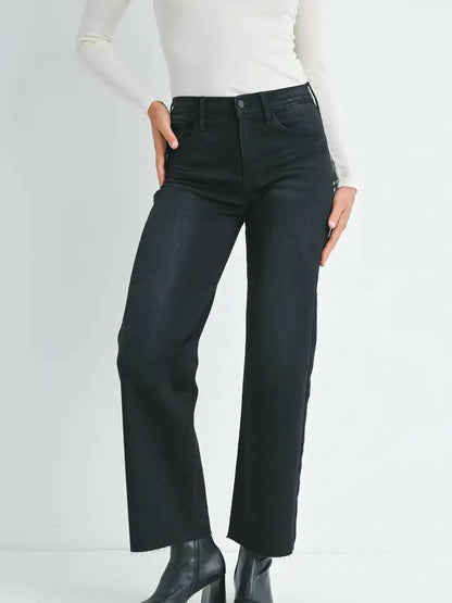 Just Black Denim - Slim Wide Leg Jeans