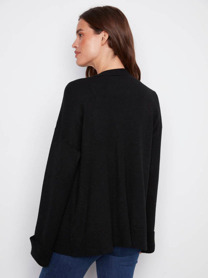 Charlie B - Long Sleeve Cardigan With Patch Pockets