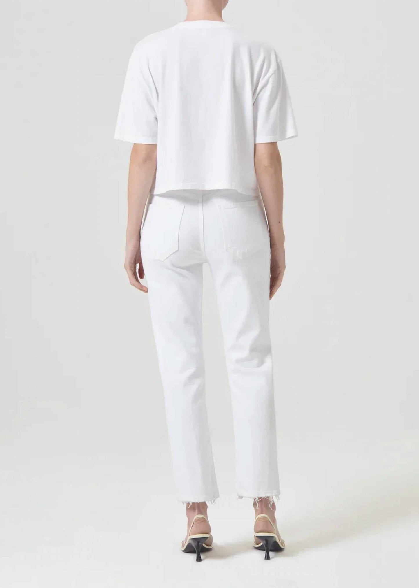 Agolde - Riley High Rise Straight Cropped Jeans