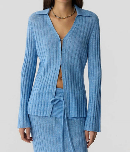 Guest In Residence - Breezy Ribbed Cardigan