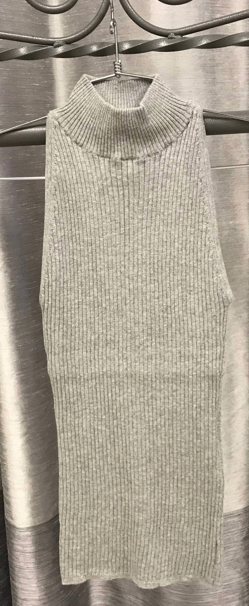 Autumn Cashmere - Women's Rib Mock Neck Halter Sweater