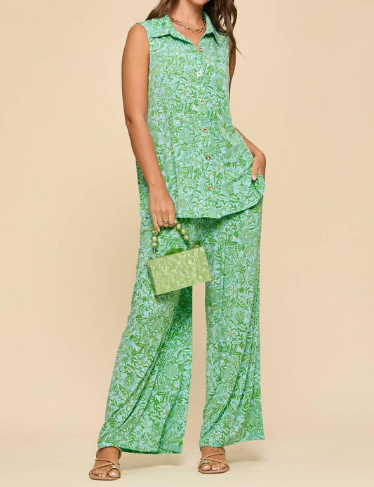 Dear Scarlett - Tank And Relaxed Pants Resort Wear Set