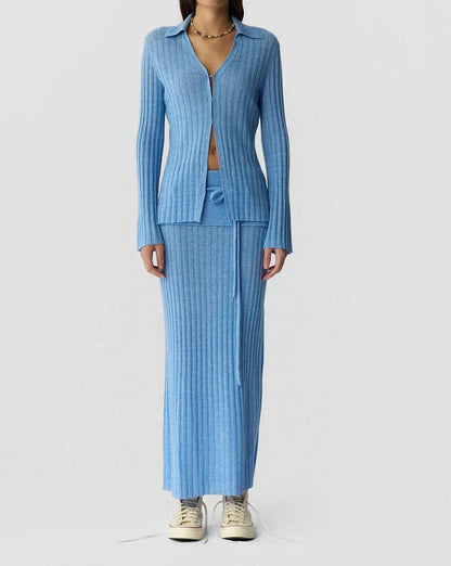 Guest In Residence - Lia Ribbed Maxi Skirt