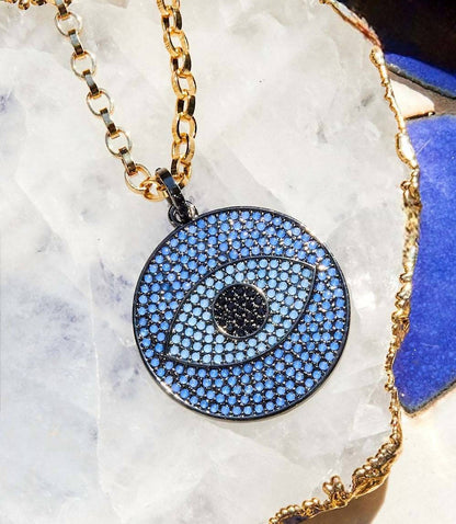 Marlyn Schiff - Women's Pavé Crystal Pendant Necklace