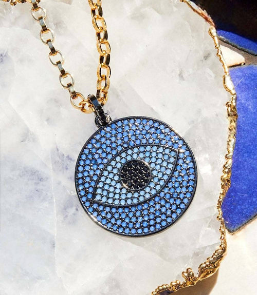 Marlyn Schiff - Women's Pavé Crystal Pendant Necklace