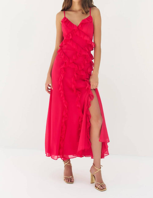 Hutch - Malti Sleeveless Ruffle Trim Long Dress