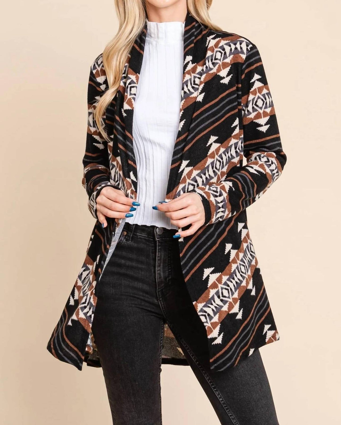 Bombom - Calgary Western Open Front Cardigan