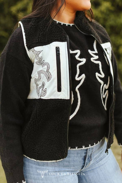 Lucky & Blessed - Sherpa Western Vest