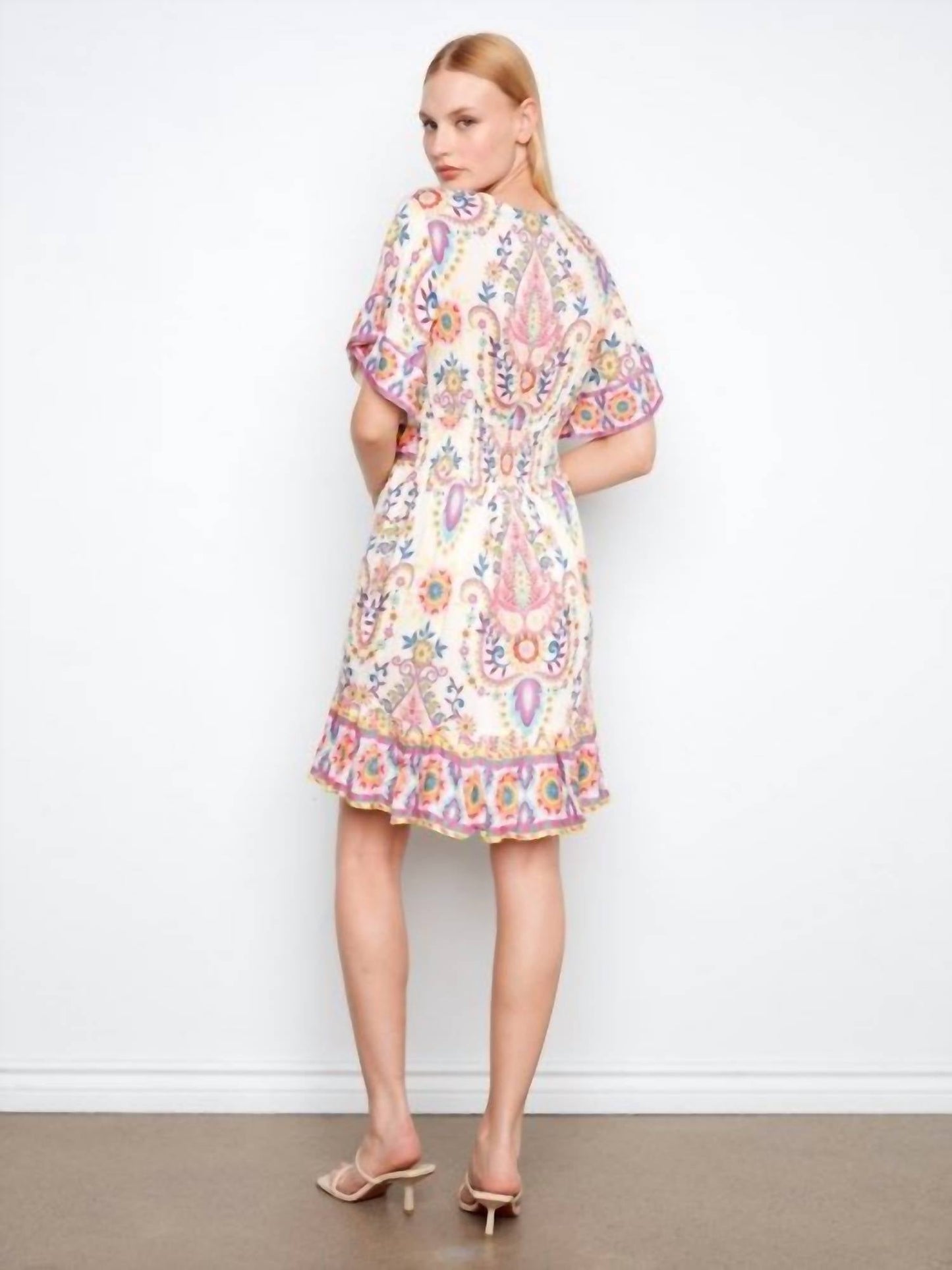 Charlie B - Flutter Elbow Mini Dress