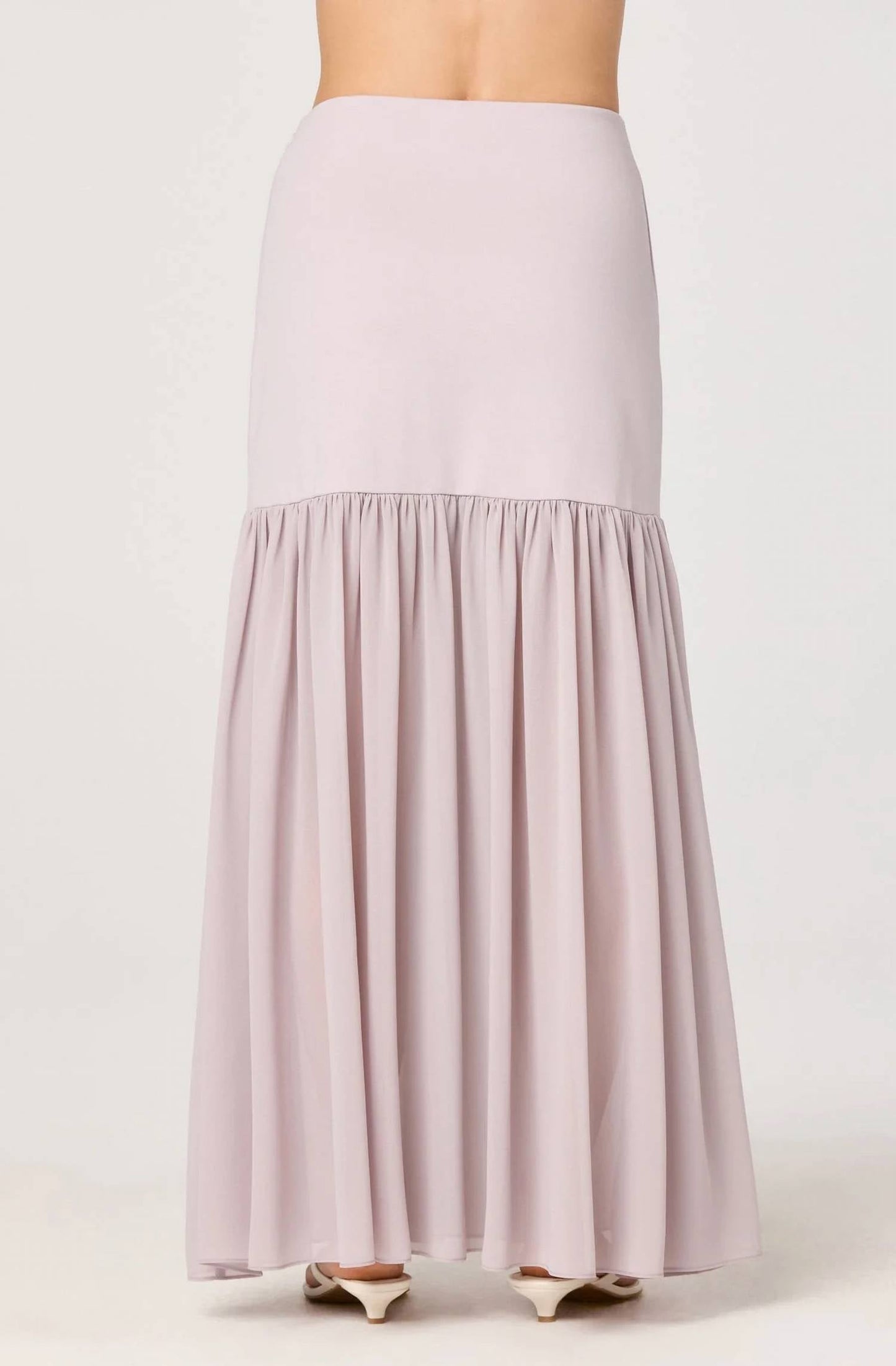 Astr - Aloyse Contrast Gathered Maxi Skirt