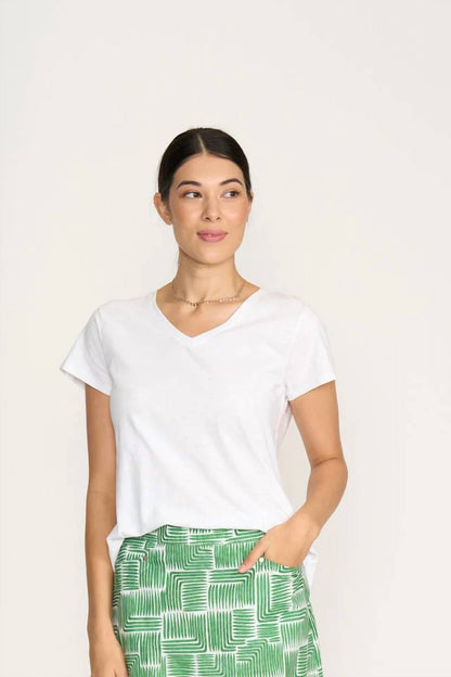 Foil - Short Sleeved V-neck Tee
