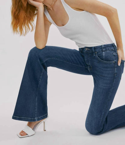 Kancan - High-rise Super Flare Western Jeans