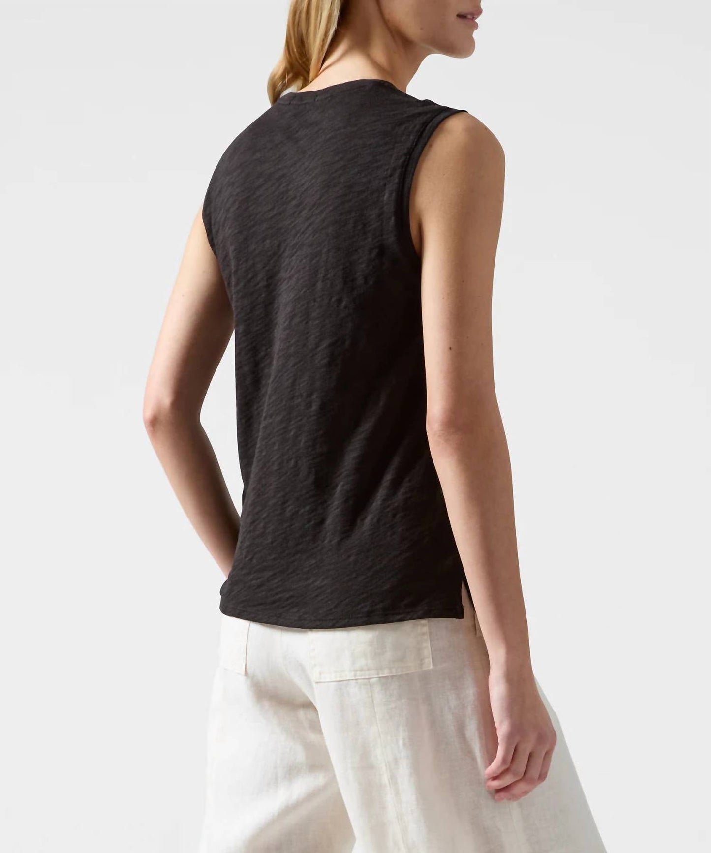 Atm - Slub Jersey Sleeveless Schoolboy Tee